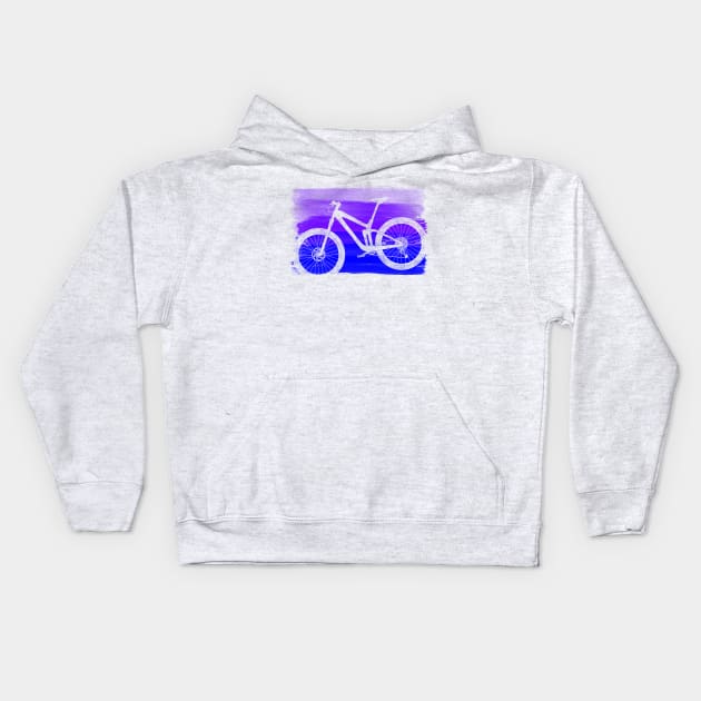 Mountain Bike Kids Hoodie by TheWanderingFools